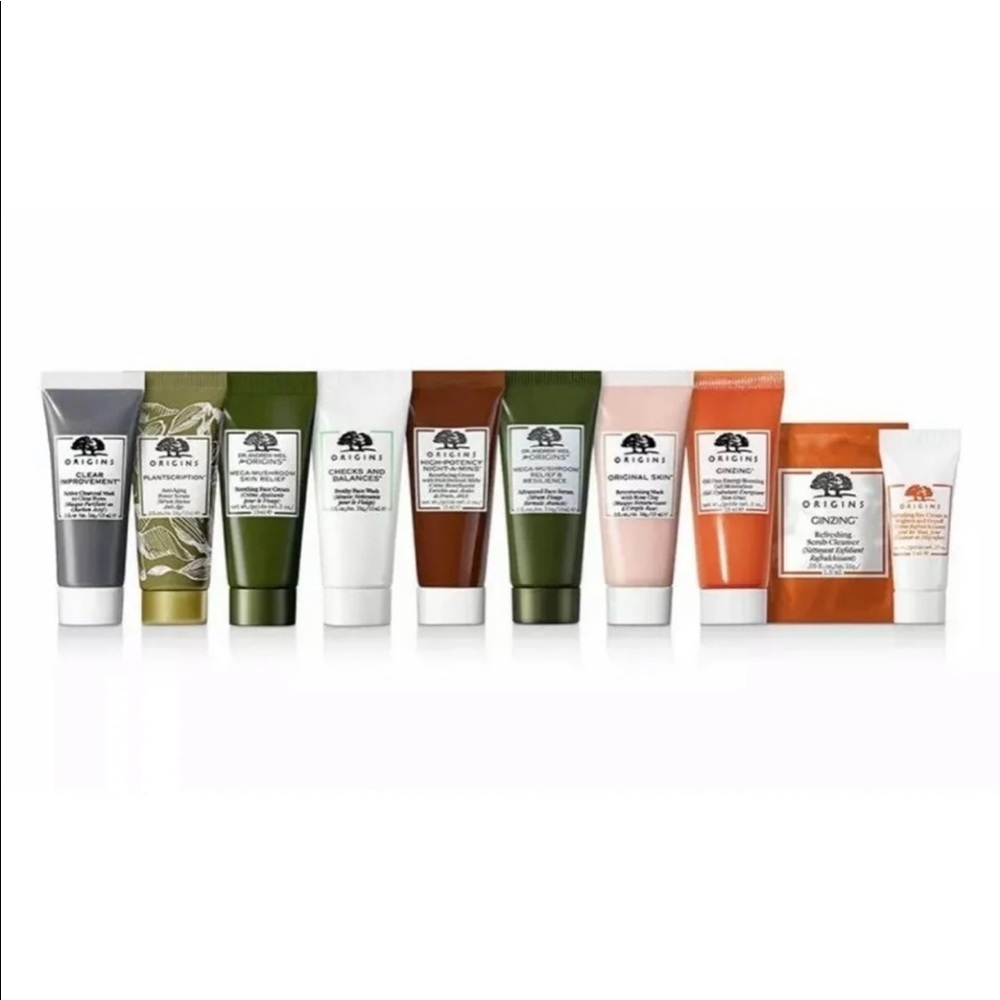 ORIGINS Huge 10pc Sample Set $124 CLEAN BEAUTY NIP
